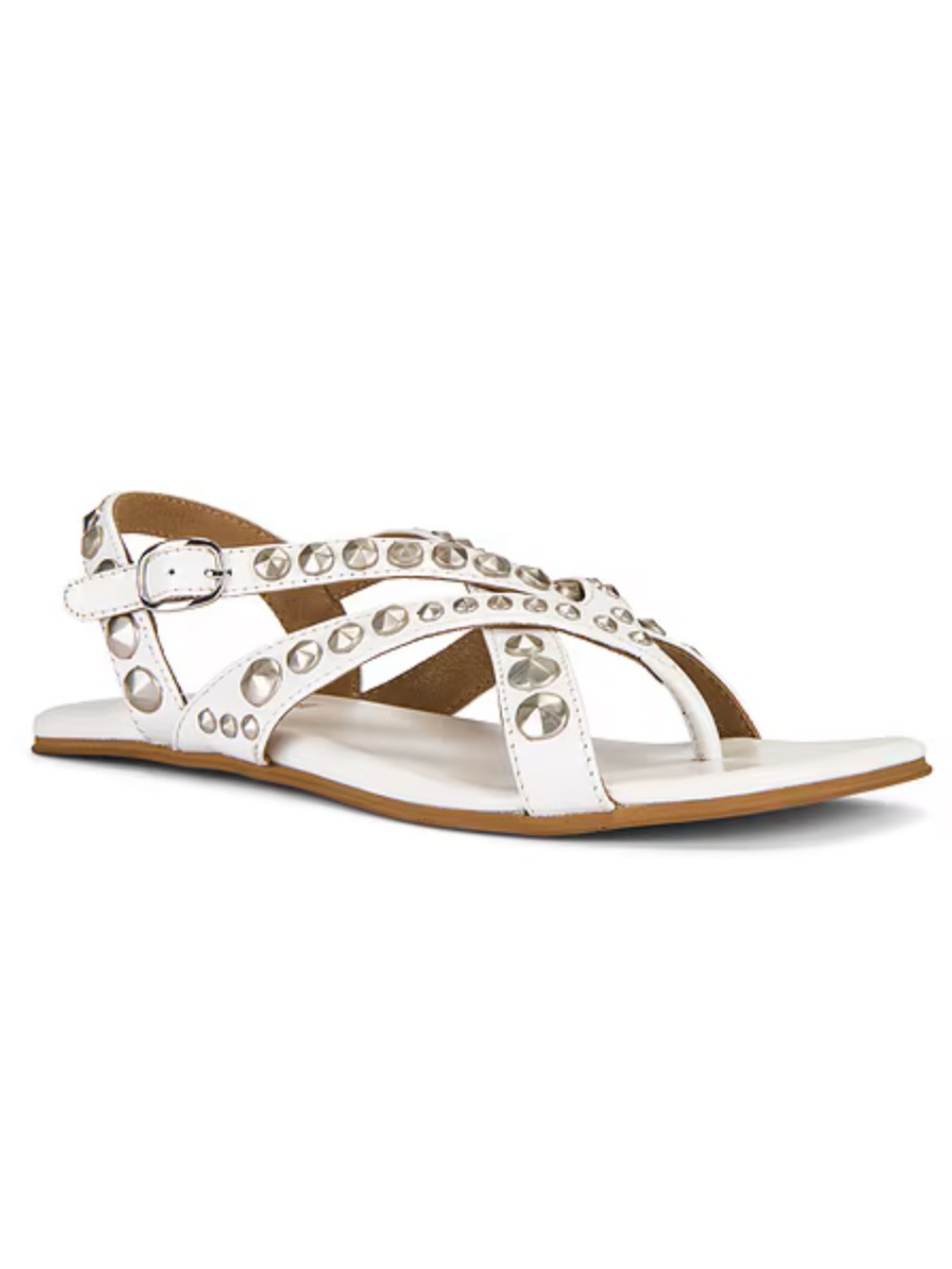 JEFFREY CAMPBELL Xanthe Sandals in White Silver